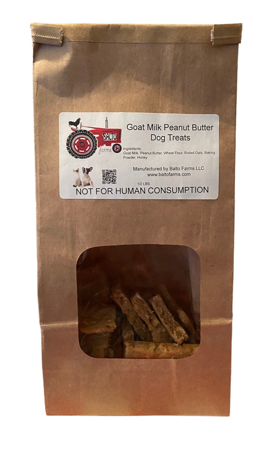 Goat Milk Peanut Butter Dog Treats